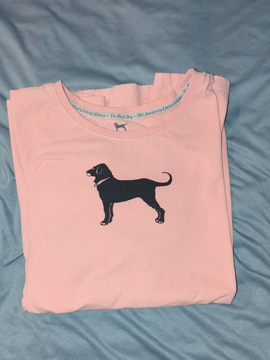 The Black Dog Other - The Black Dog Peach Colored Tee with Black Dog Graphic- 50th anniversary Limited